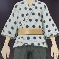 柄付き道中着豆絞