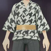 柄付き道中着千鳥