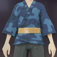 柄付き道中着迷彩