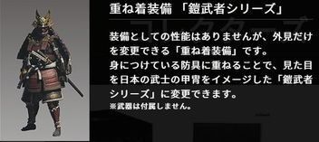 重ね着装備