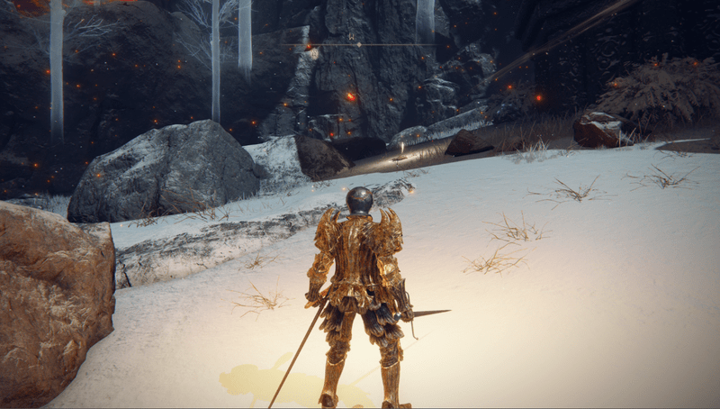 古遺跡谷の崖上