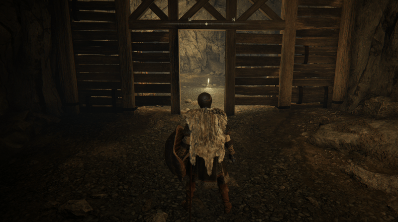 ゲール坑道、裏口