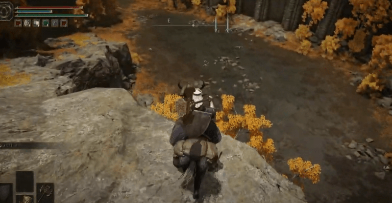 城壁側の下側ルート