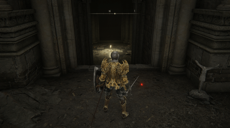 竜の聖堂、昇降機前