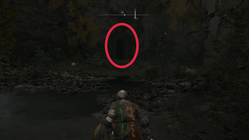 曇りの川の地下墓