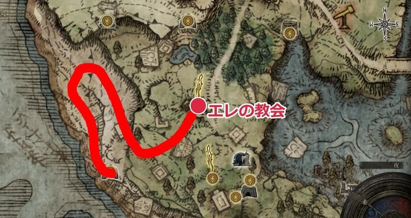 海岸の洞窟の行き方