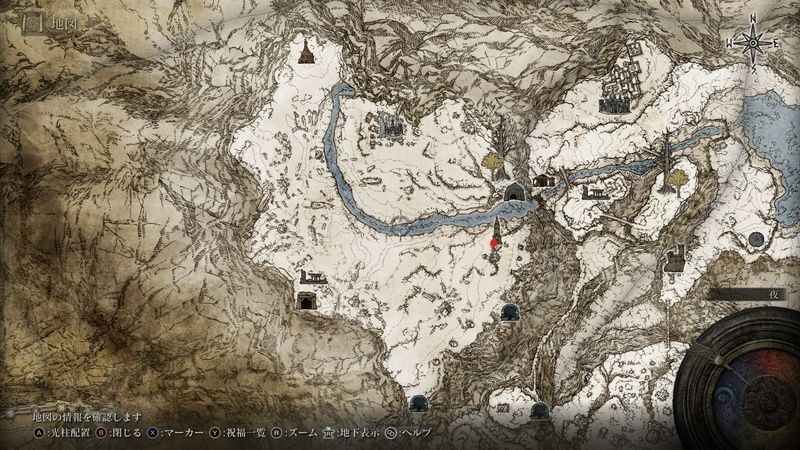 Kartenposition des Magierturms von Shirogane