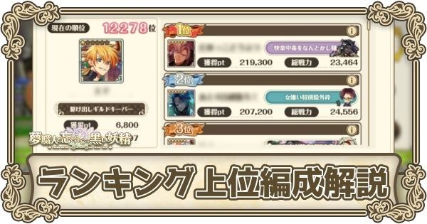ランキング上位編成解説