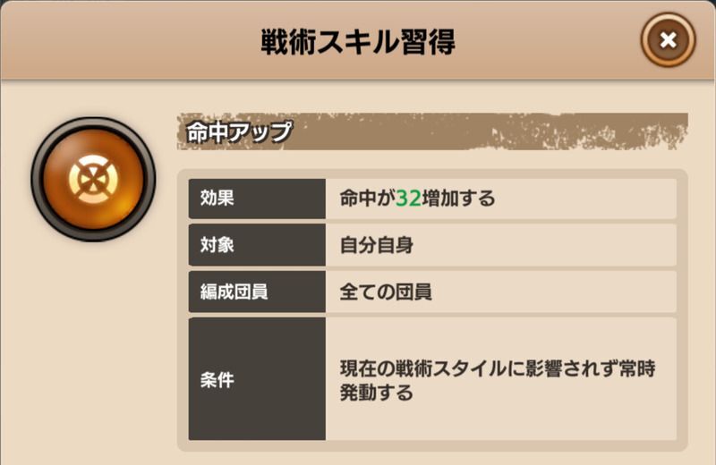 戦術スキル