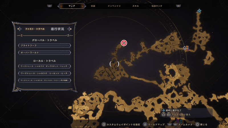 ワーグトゥース・シャロウズのラッキーダイスの場所マップ17