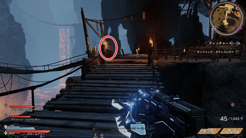 マウント・クロウのルーン・スイッチの場所詳細