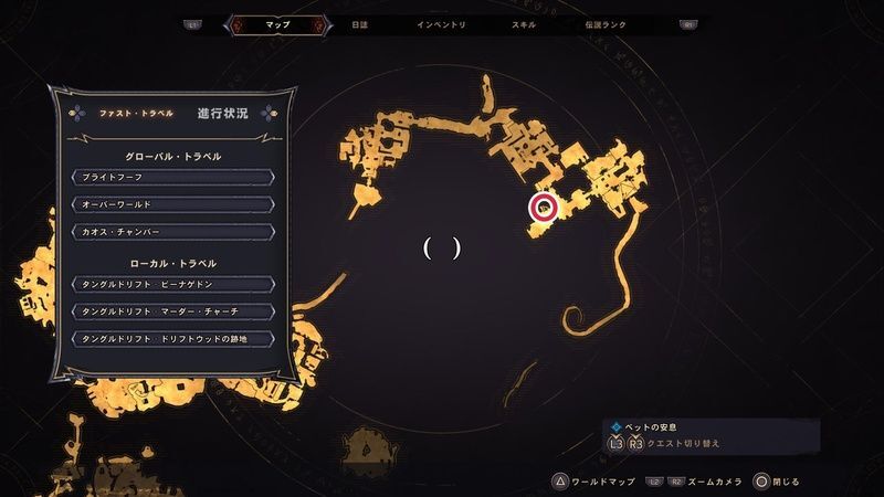 タングルドリフトのラッキーダイスの場所マップ⑲