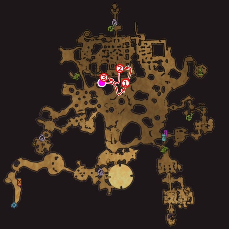 サンファング・オアシスのルート