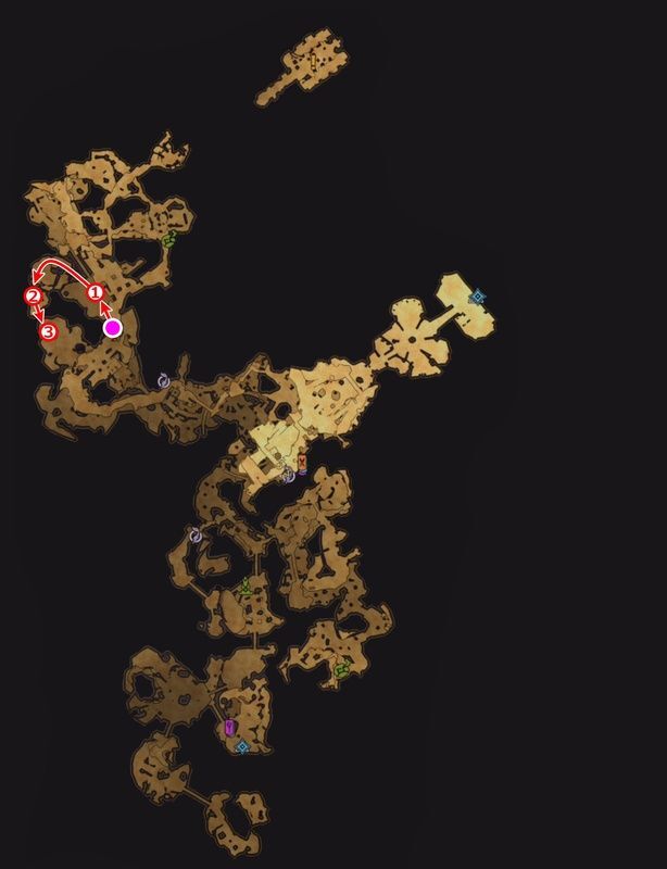 カーノックの壁のルート