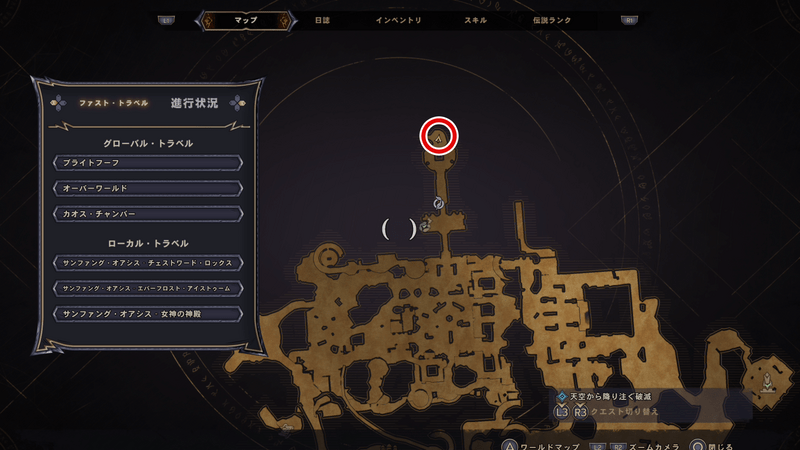 サンファング・オアシスのラッキーダイスの場所マップ⑧