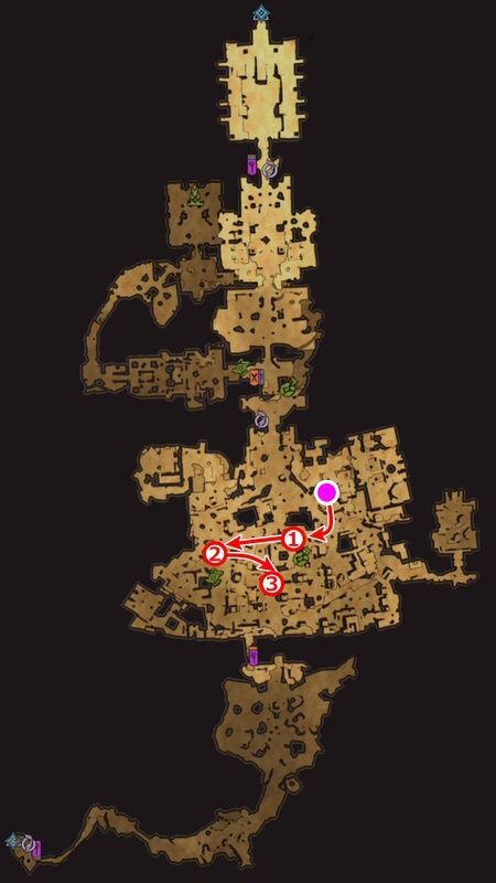 オッス・ゴル・ネクロポリスのルート