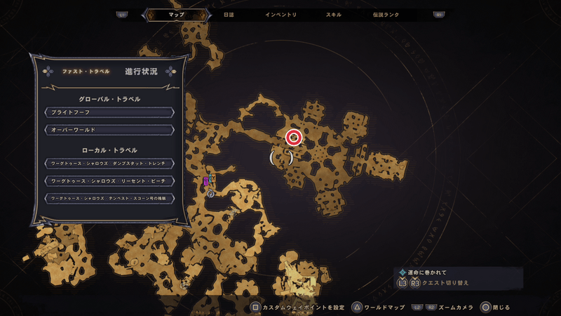 ワーグトゥース・シャロウズのラッキーダイスの場所マップ20