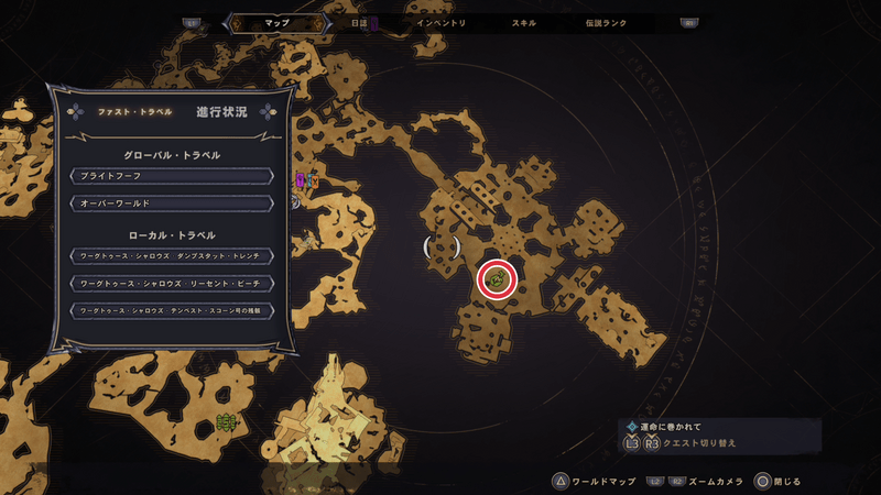 ワーグトゥース・シャロウズの思い出のビー玉の場所マップ2