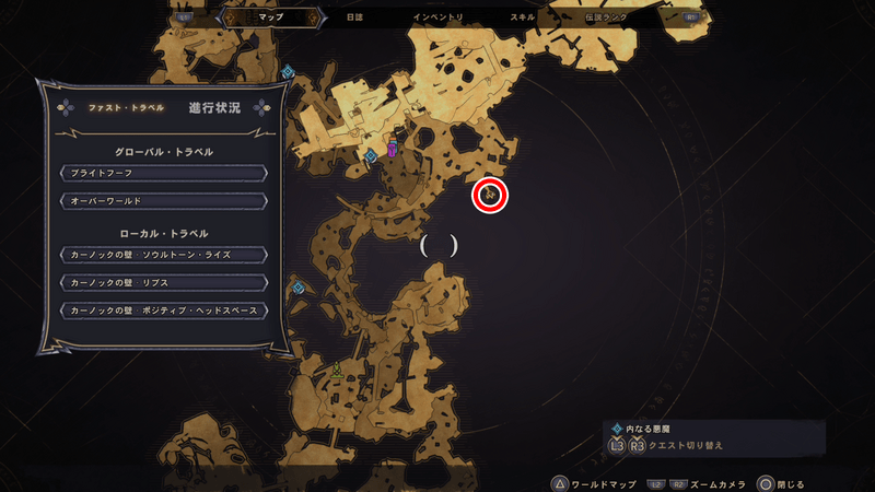 カーノックの壁のラッキーダイスの場所マップ⑪