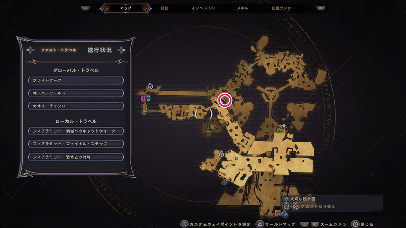 フィアラミッドのラッキーダイスの場所マップ⑧