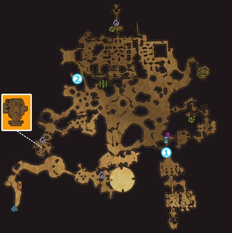 サンファング・オアシスの詩篇のページマップ