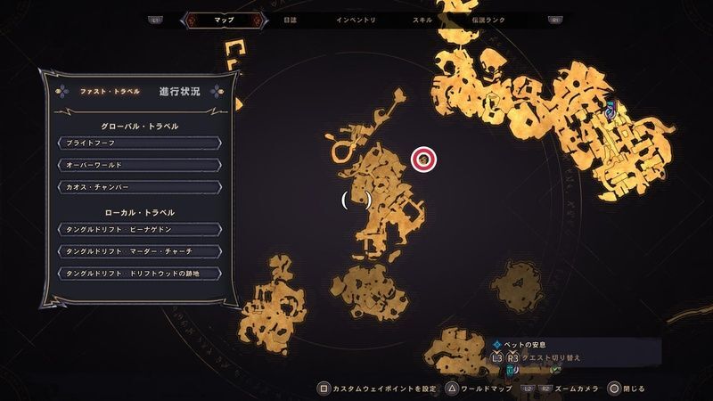 タングルドリフトのラッキーダイスの場所マップ⑩