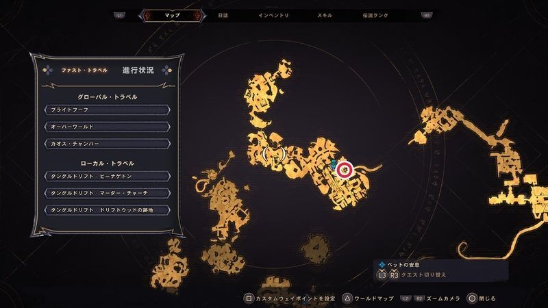 タングルドリフトのラッキーダイスの場所マップ⑭