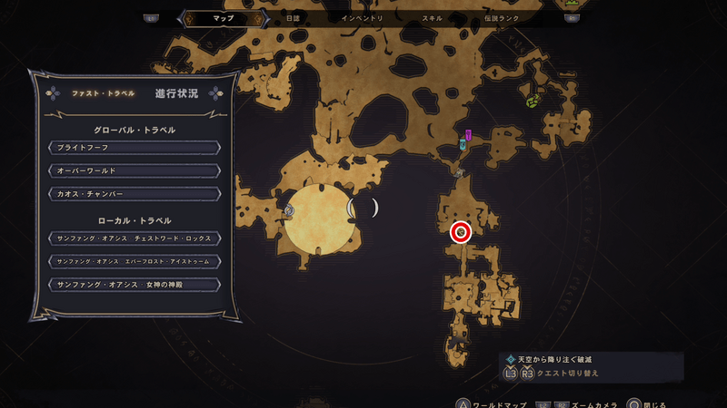 サンファング・オアシスのラッキーダイスの場所マップ④