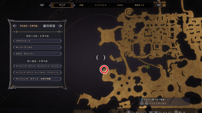 サンファング・オアシスのラッキーダイスの場所マップ⑫