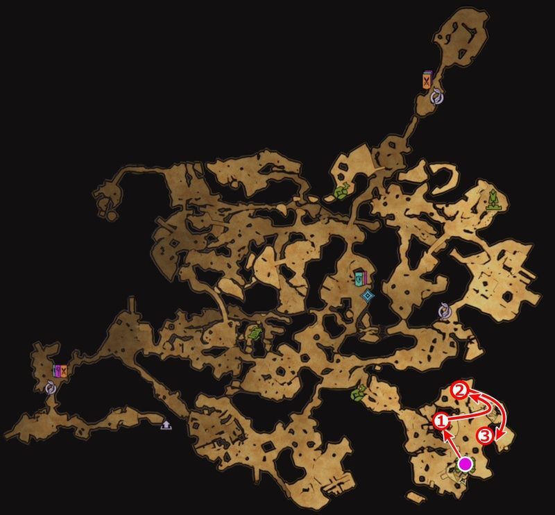 ウィープワイルド・ダンクネスのルート