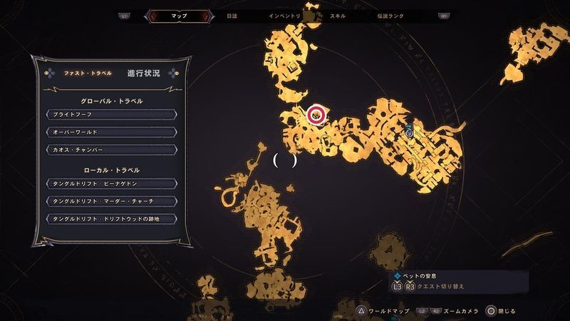 タングルドリフトのラッキーダイスの場所マップ⑫