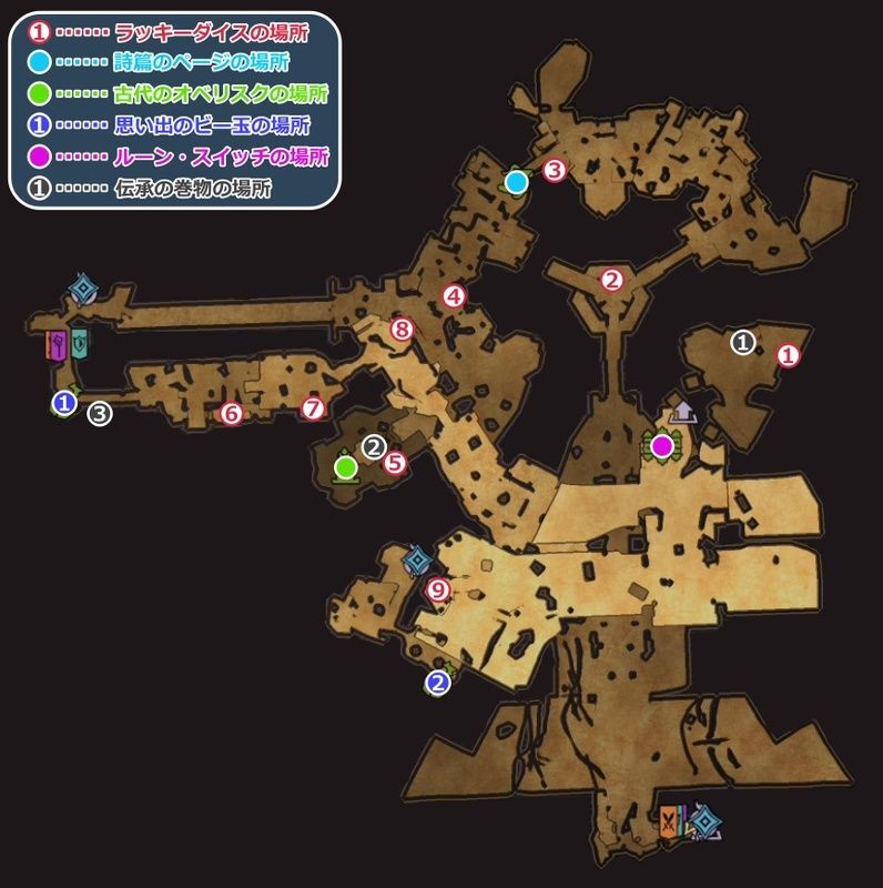 フィアラミッドのマップ全体図