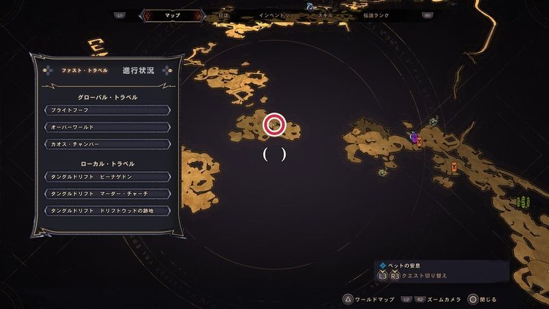 タングルドリフトのラッキーダイスの場所マップ⑧