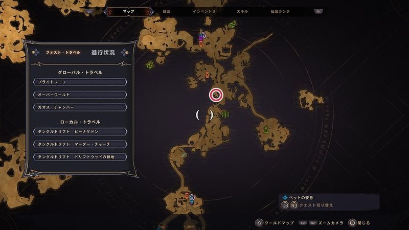 タングルドリフトのラッキーダイスの場所マップ②