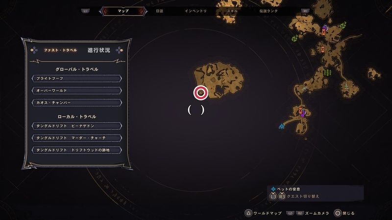 タングルドリフトのラッキーダイスの場所マップ⑤