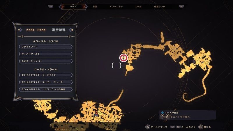 タングルドリフトのラッキーダイスの場所マップ⑰