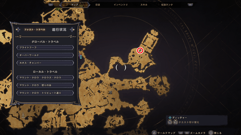 マウント・クロウのラッキーダイスの場所マップ⑱