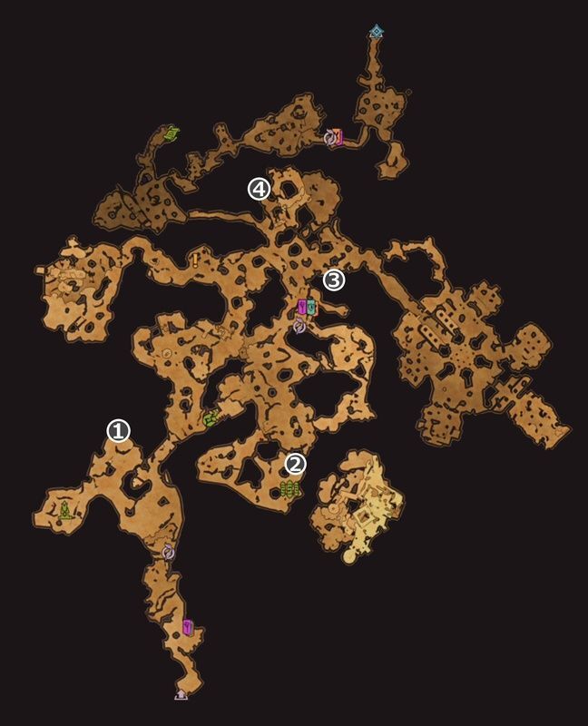 ワーグトゥース・シャロウズの伝承の巻物マップ