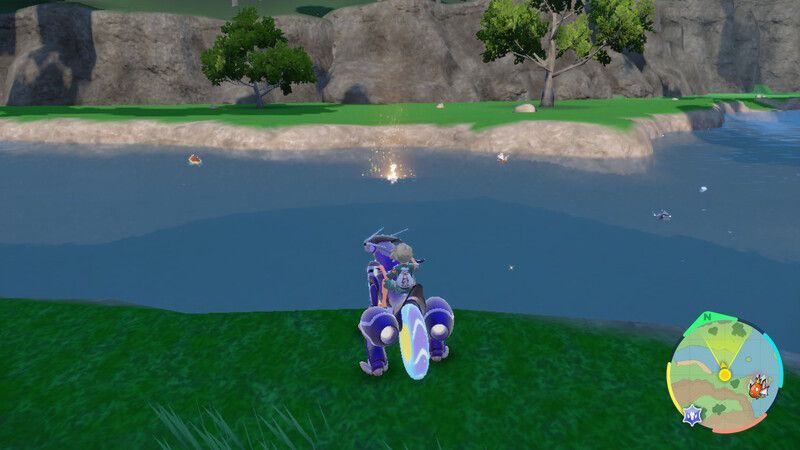 スワンナがいる周囲の様子