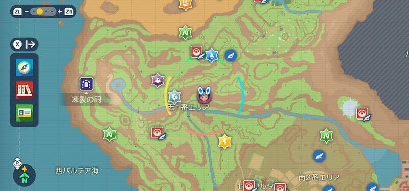 西1番エリア中央