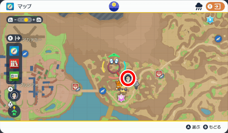 紫の杭のマップ5