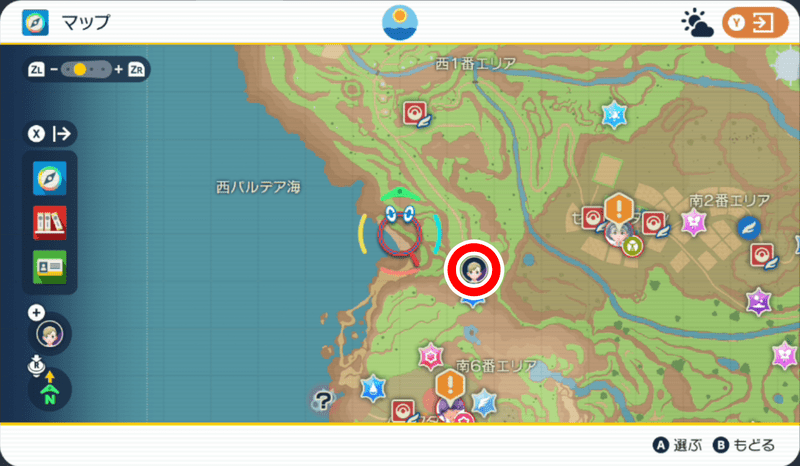 オレンジの杭のマップ3