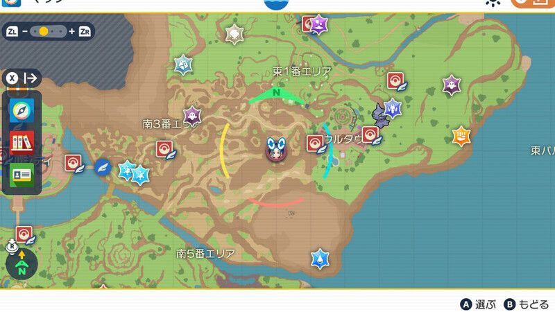 ノコッチの出現場所・マップ