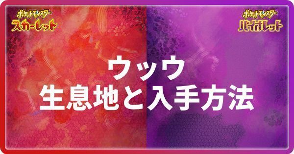 ウッウの生息地と入手方法