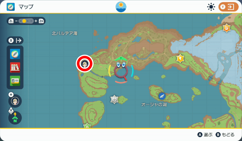 黄色の杭のマップ7