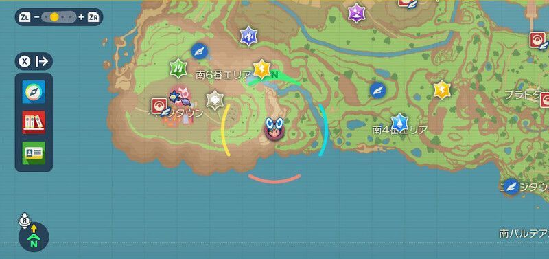 南6番エリアの東端