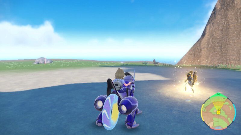 エクスレッグがいる周囲の様子