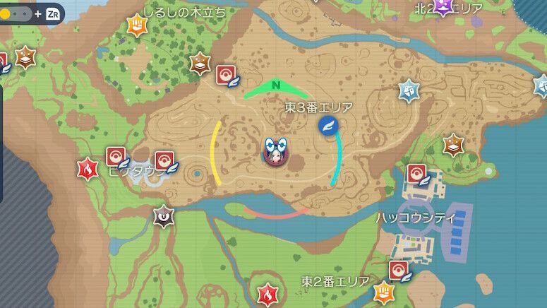 タイレーツの出現場所・マップ