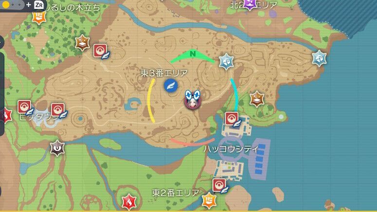 カエンジシの出現場所・マップ