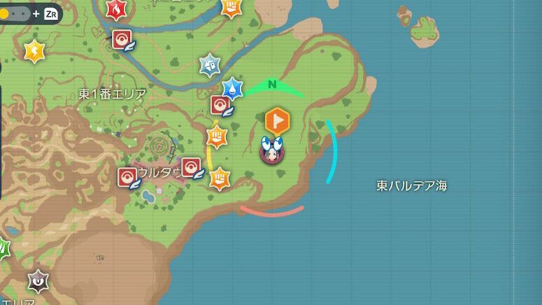 フラエッテの出現場所・マップ